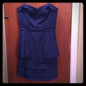 Strapless formal mini dress